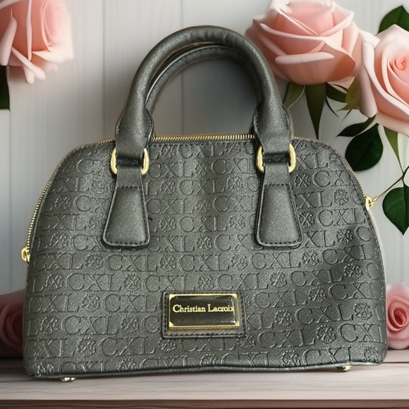 Christian Lacroix small handbag. Double handle. Black. Like new. 10x 7”x 3.5” - Picture 5 of 5